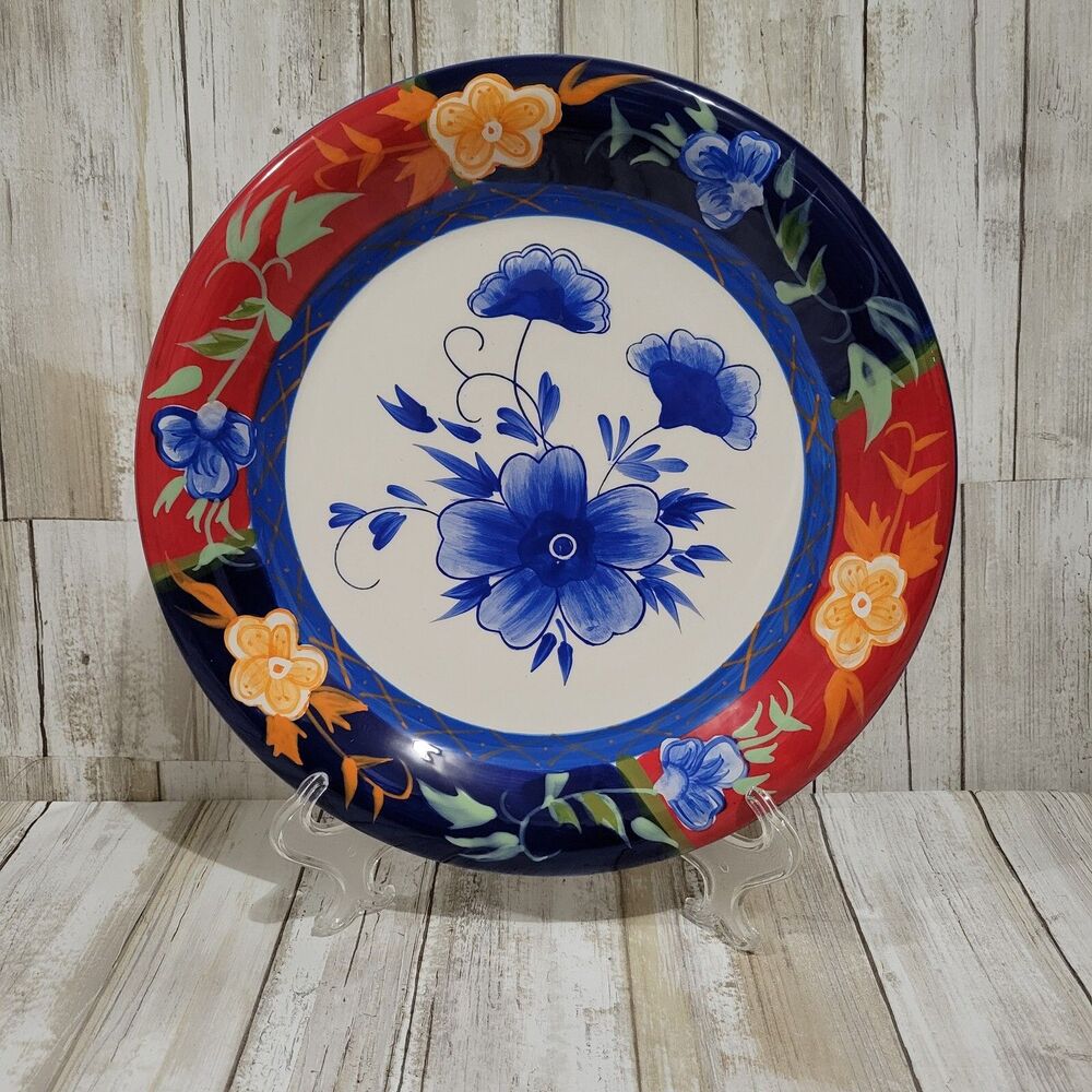 222 Fifth Imari Floral Dinner Plates 11"